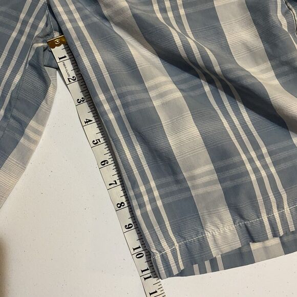 LOST Enterprises Men's Shorts Size 32 Blue Gray Plaid Chino Skate Logo - Picture 8 of 9